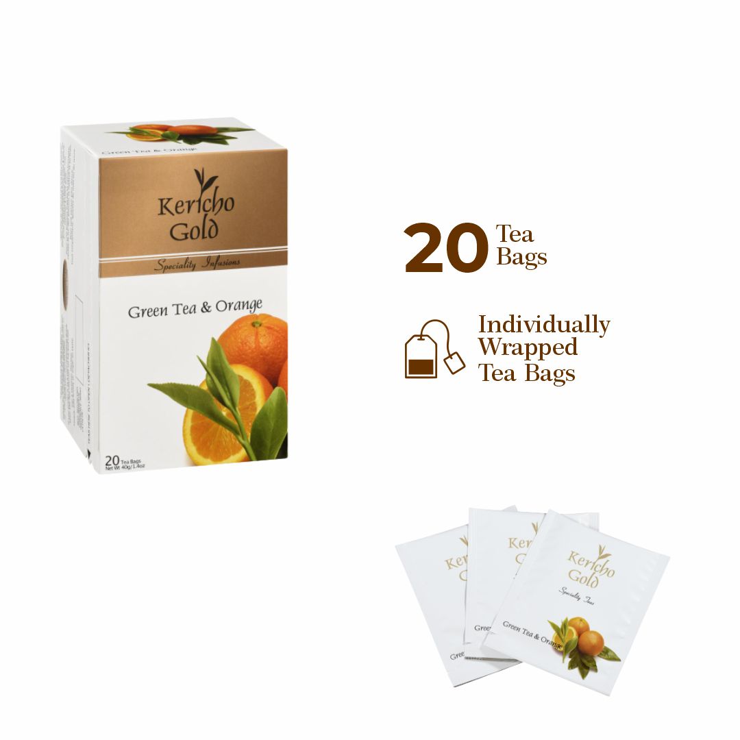 Green Tangerine - Tea Bags 1 Box / 20 Tea Bags