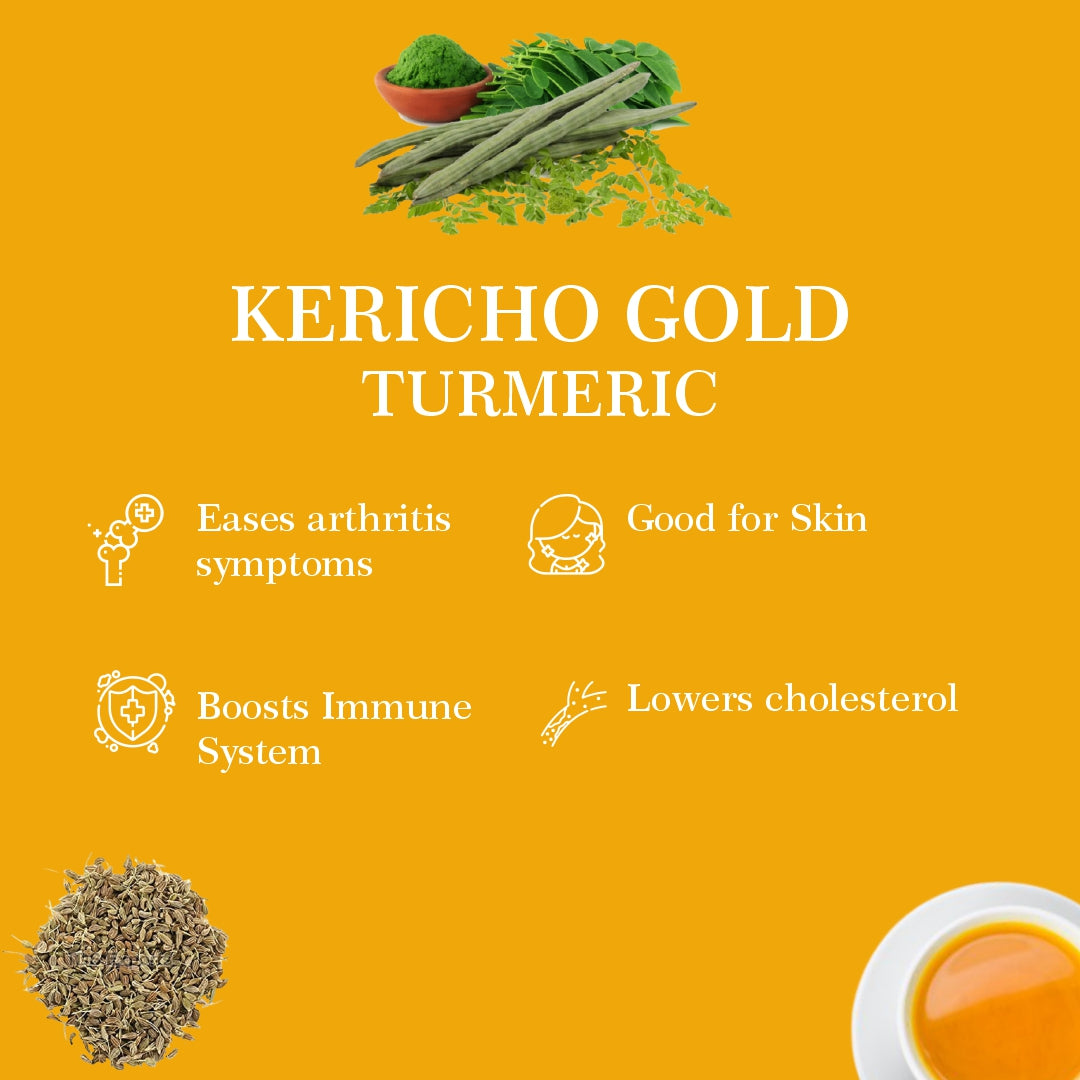Tumeric Tea Tag Pyramid String & Tag Teas | Kericho Gold U.S.A